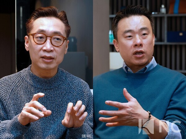 최근 서울 강남구 GBK엔터테인먼트에서 김기봉·설동욱 공동대표와 K팝시장 관련 기업인터뷰를 가졌다. 사진=김규빈 기자