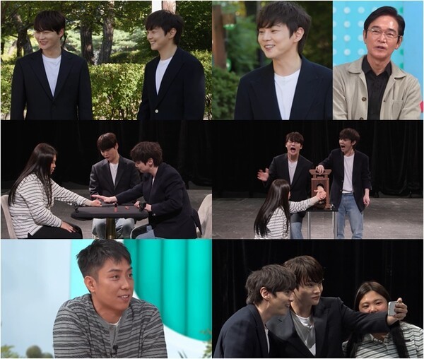 <b>박서진</b>·최현우, 얼굴까지 바뀐 도플갱어…박효정도 경악한 닮은꼴 ('살...