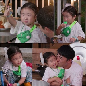 <b>장동민 딸</b> 지우, 아빠 들었다 놨다..."저도 힘들어요~"('슈퍼맨이 돌아...