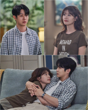 '<b>우주메리미</b>' 최우식-정소민, 껌딱지 <b>케미</b> 폭발…'심쿵 집 데이트' 신혼...